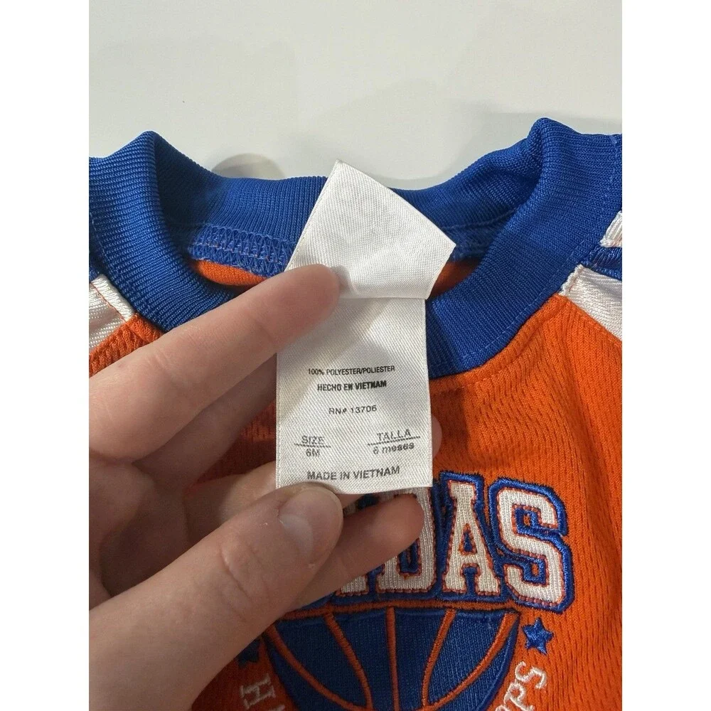 Vintage Adidas Jersey Tank Top Orange And Blue Size 6m